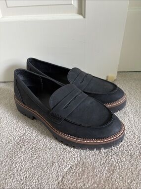 Maurice’s Black Suede Loafers Size 9